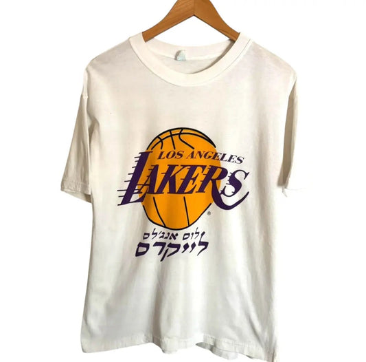 LAKERS HEBREW TEE - Hamsa Club