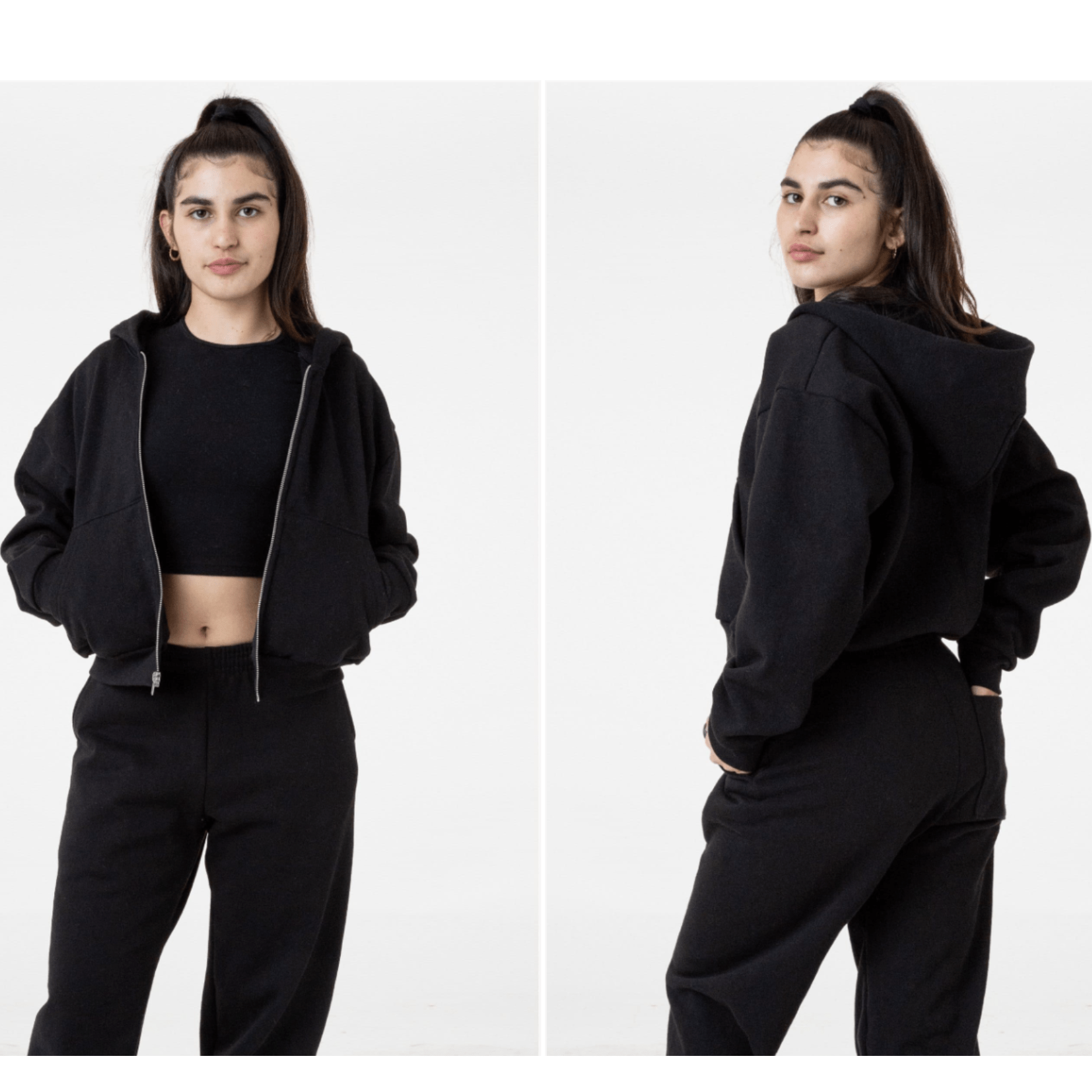 MEMBERS ONLY CROPPED ZIP UP - Hamsa Club