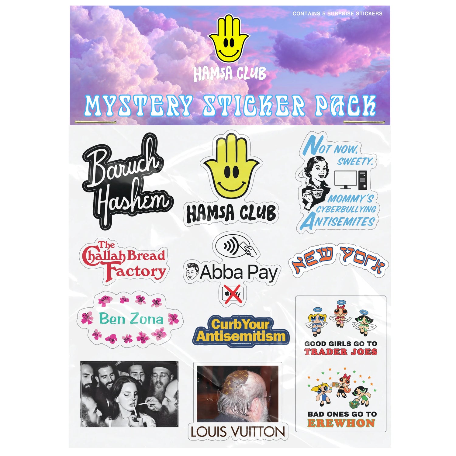 MYSTERY STICKER PACK - Hamsa Club