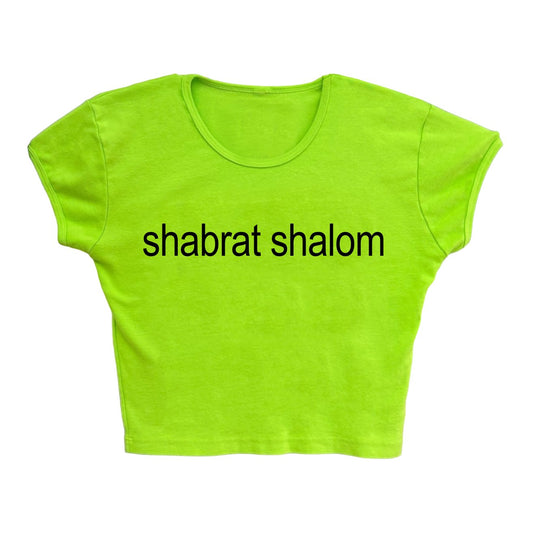 SHABRAT SHALOM BABY TEE - Hamsa Club