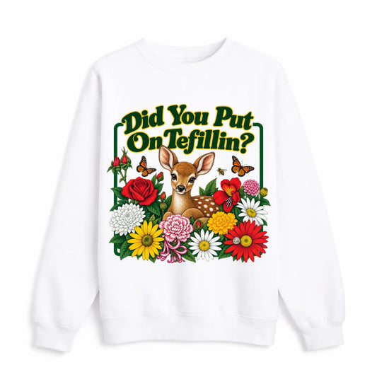 TEFILLIN CREWNECK - Hamsa Club
