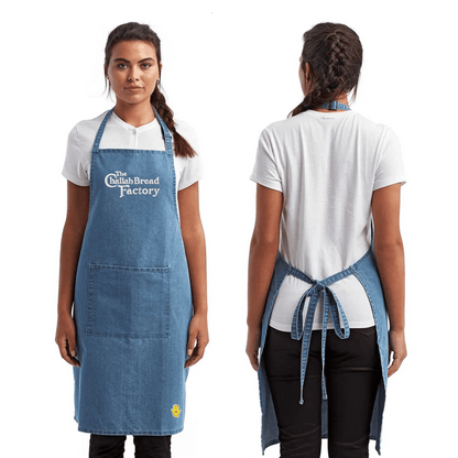 THE CHALLAH BREAD FACTORY APRON (DENIM) - Hamsa Club