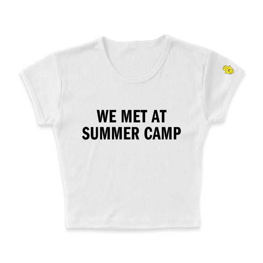 WE MET AT SUMMER CAMP BABY TEE - Hamsa Club