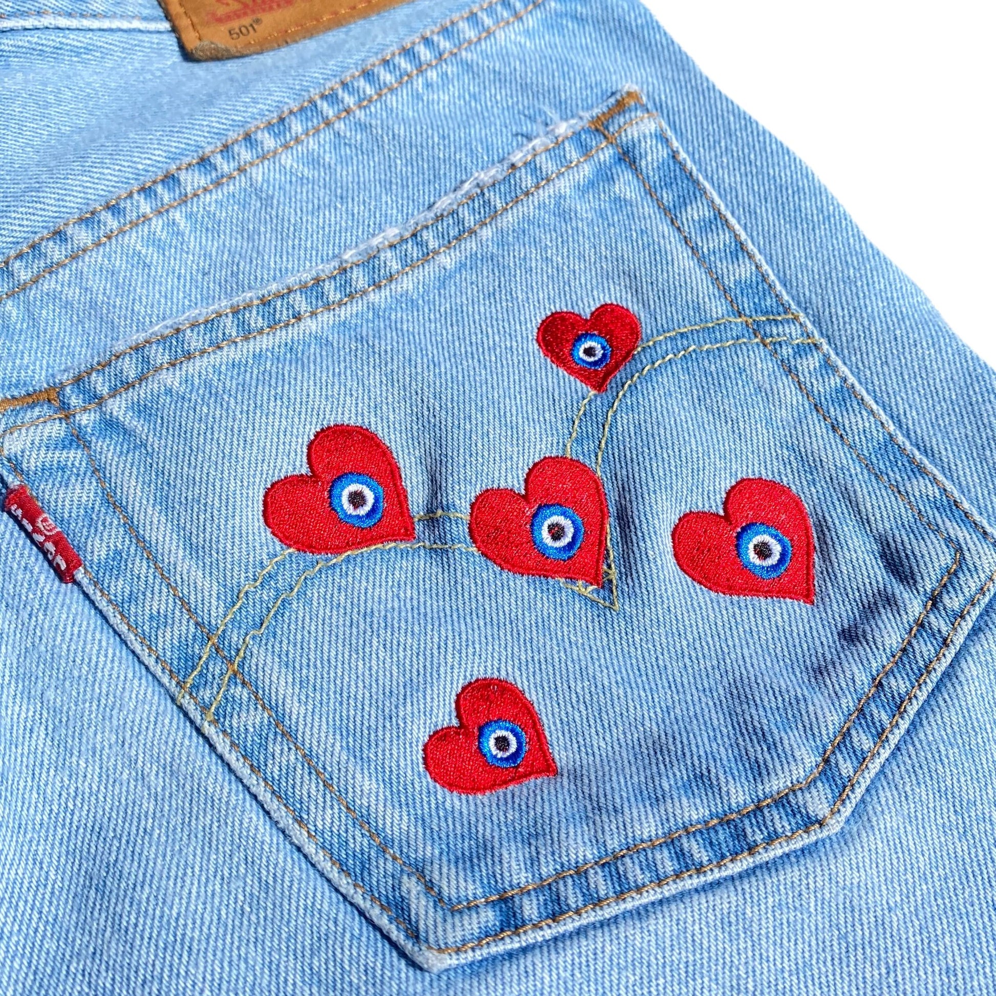 CUSTOM 501 SHORTS SIZE 24 - Hamsa Club