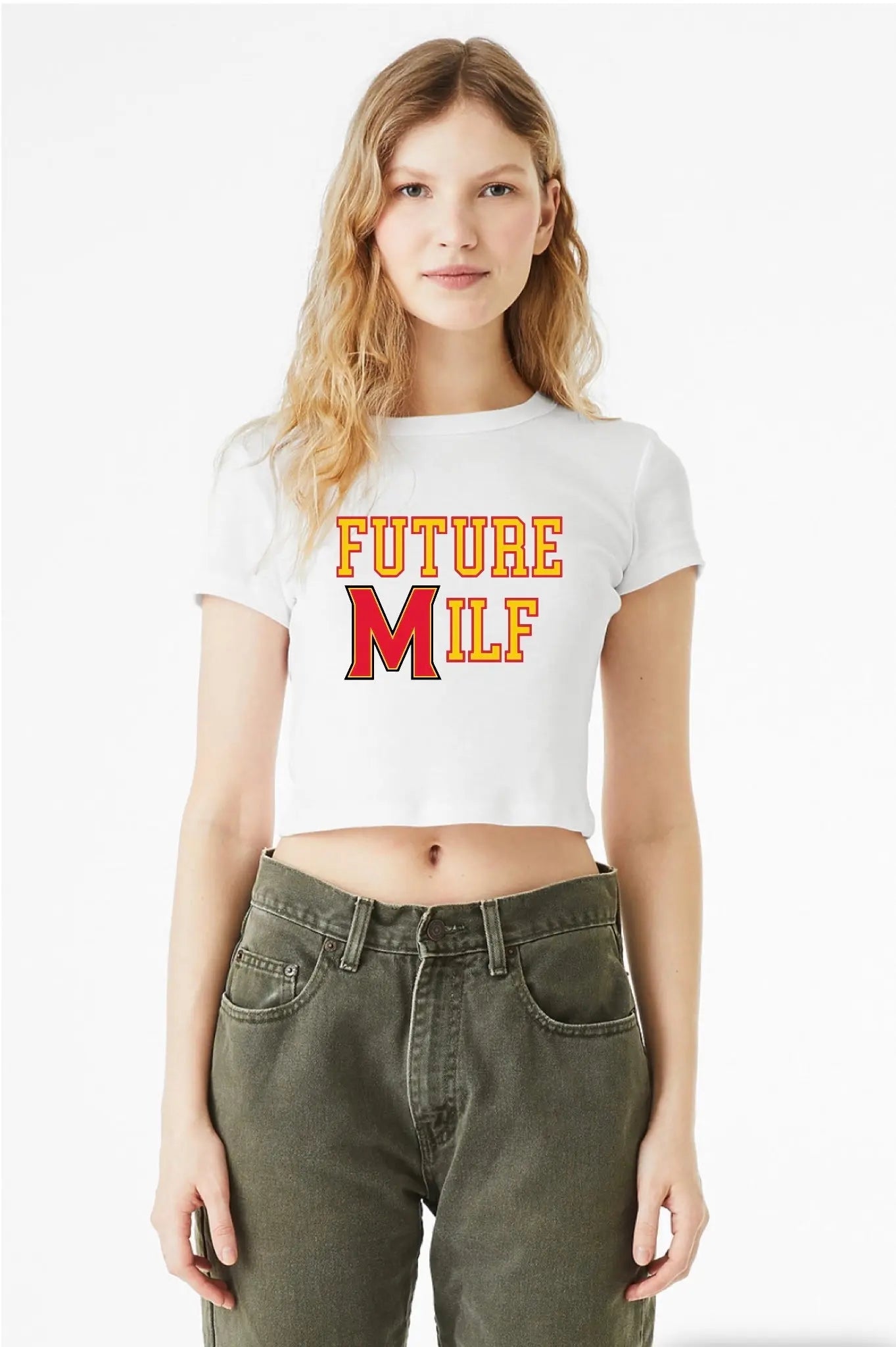 MARYLAND MILF Y2K BABY TEE - Hamsa Club