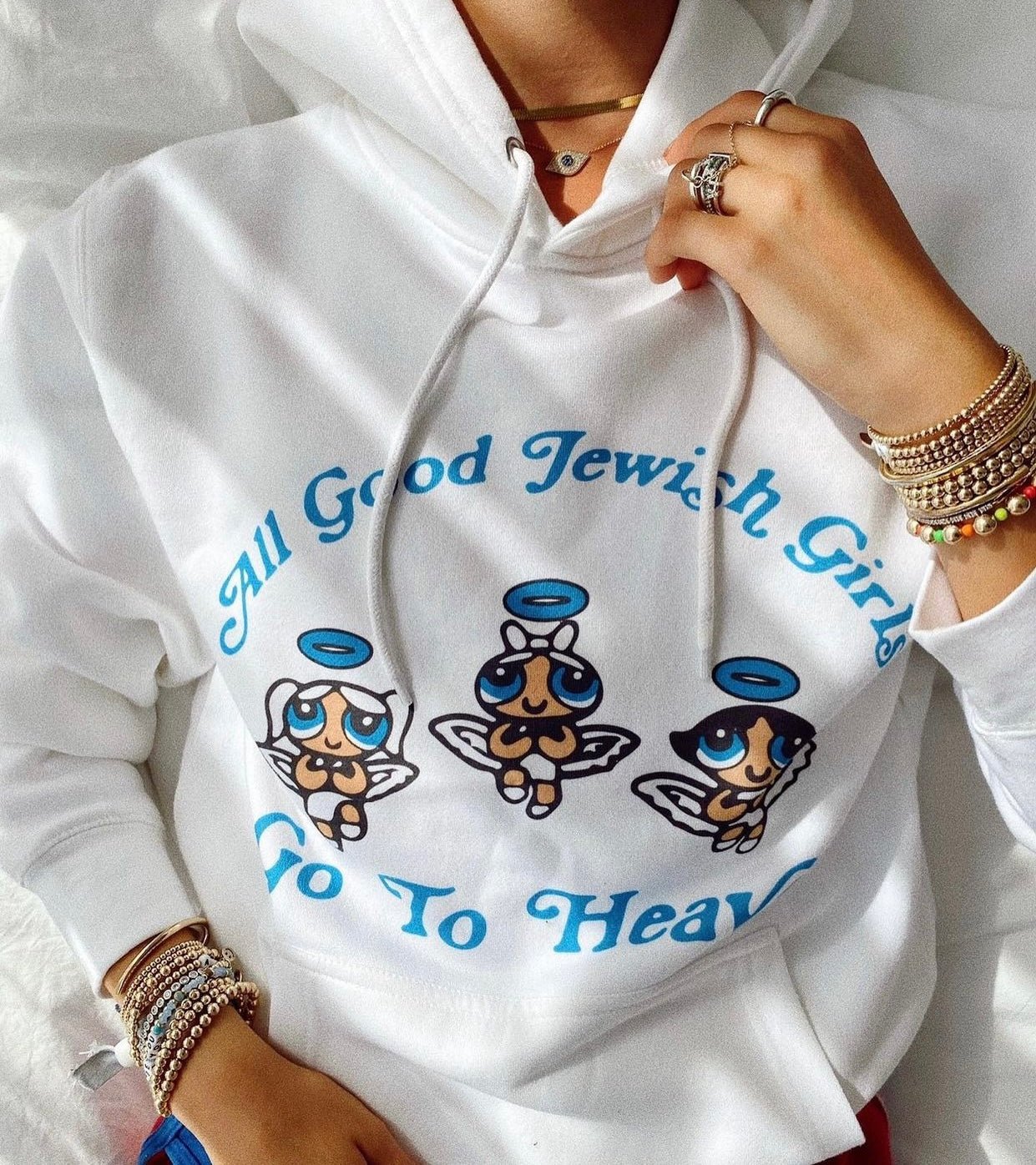 Girls hooded online top